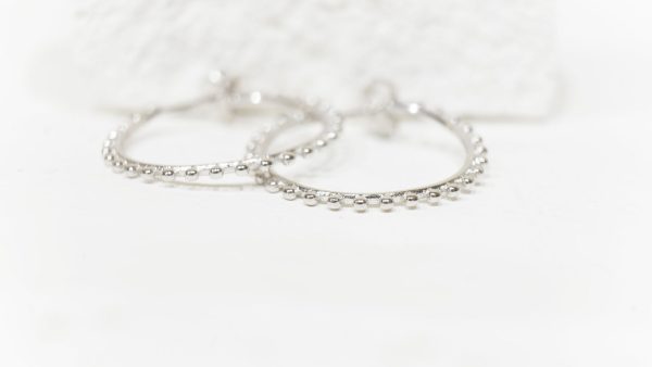 garland earrings silver