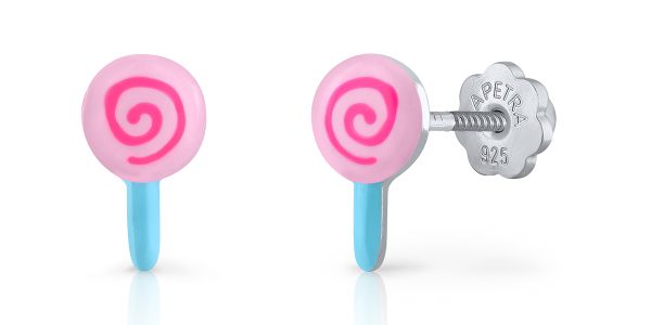 blue lollipop lapetra earrings