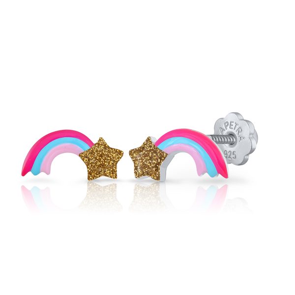 fuchsia rainbow lapetra earrings