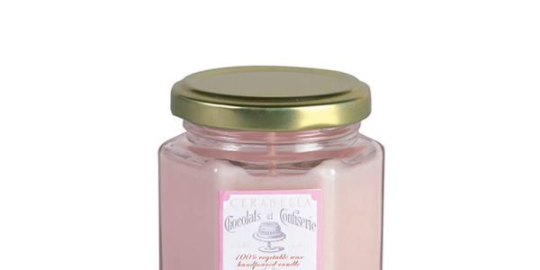 small rose petals champagne candle