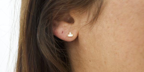 mini geometry earrings