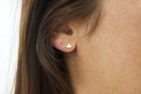 mini geometry earrings